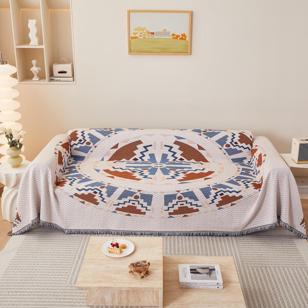 Bohemian Pattern Furniture Protection Sofa Decor Wear-Resistant Couch Cover - Holidayae