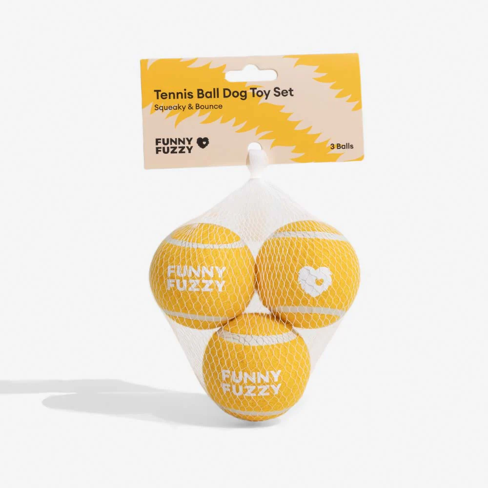 Tennis Ball Dog Toy - Squeaky & Bounce - Holidayae