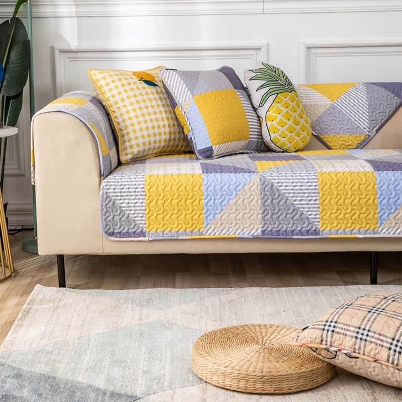 Artistic Geometric Pattern Washable Couch Cover - Holidayae
