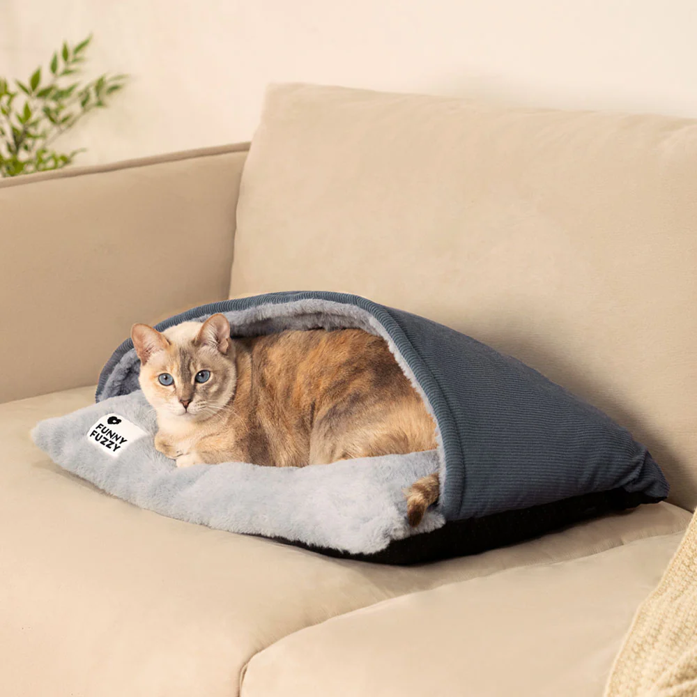 Ultra Soft Fuzzy Kitty Sleeping Bag Cat Bed - Holidayae