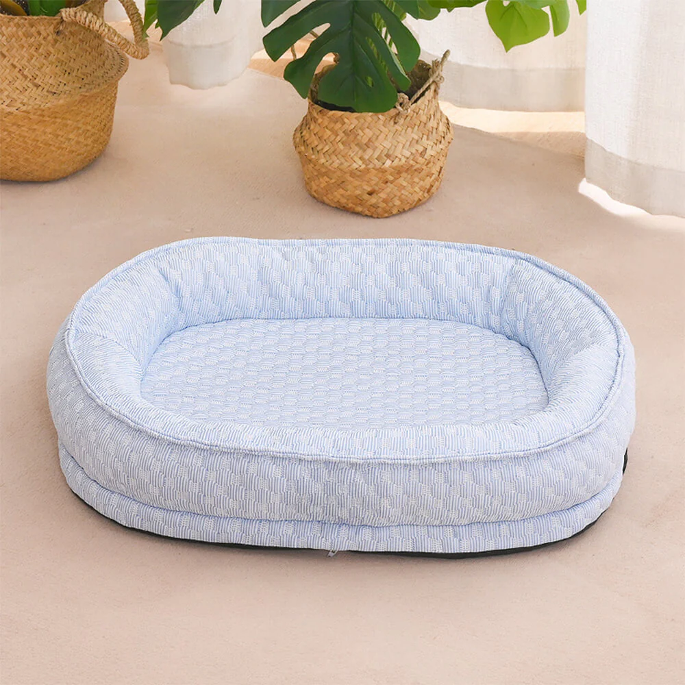 Cooling Comfort Elevated Donut Oval Dog Bed - Holidayae
