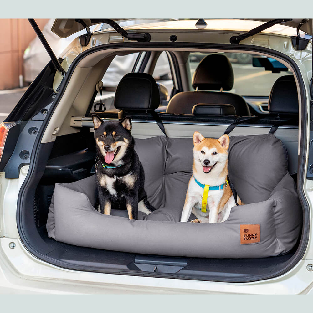 Travel Bolster Safety Medium Large Dog Car Back Seat Bed - Holidayae