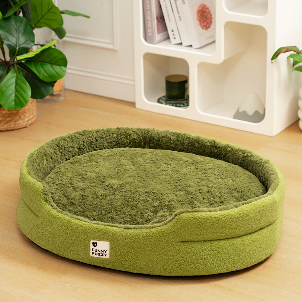 Fluffy Fleece Moss 2 in 1 Multifunction Comfort Dog Bed - Holidayae