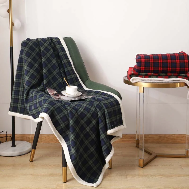 Large Plaid Dog Blanket - Holidayae