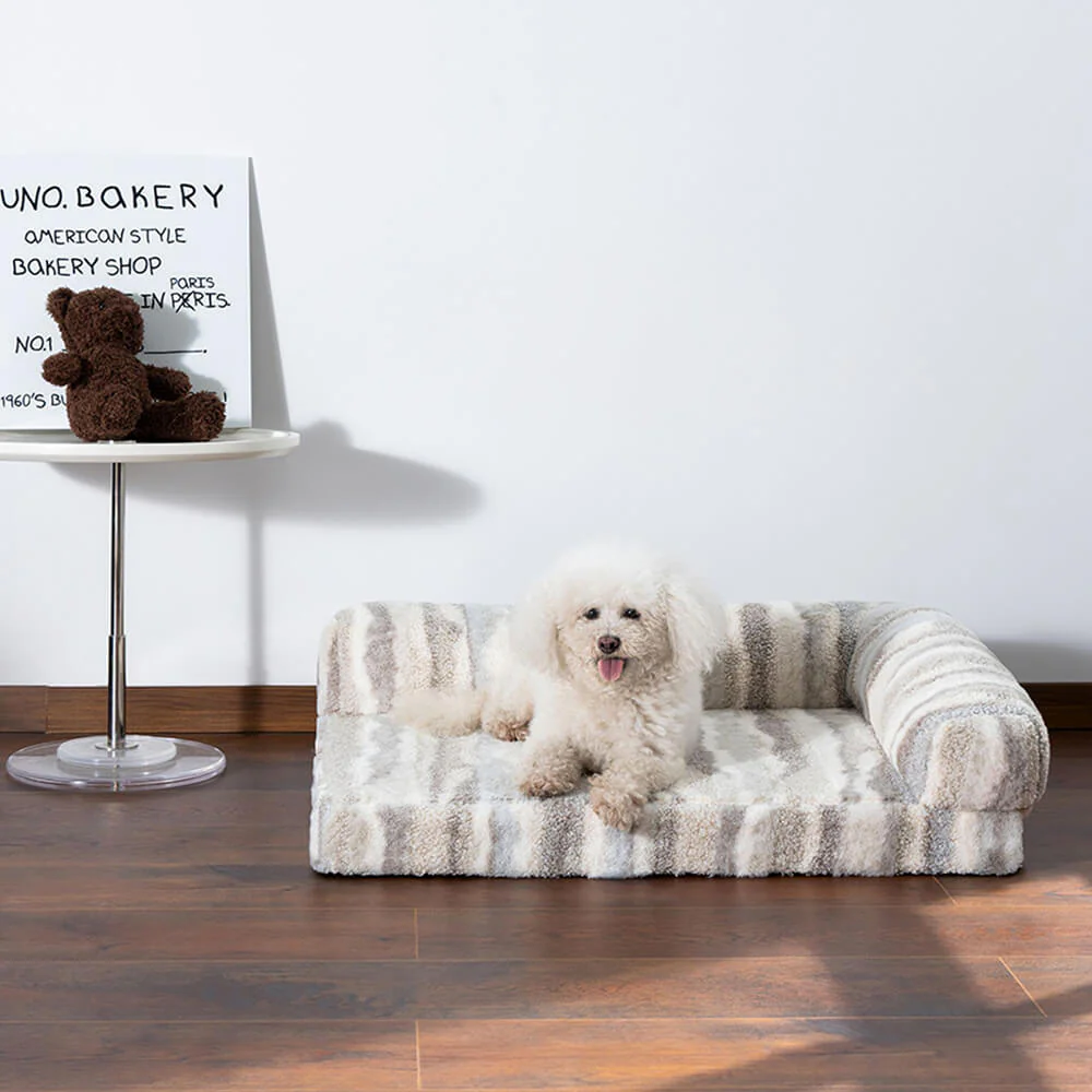 Zebra-Pattern Large Removable Washable Orthopedic Dog & Cat Pillow Bed - Holidayae