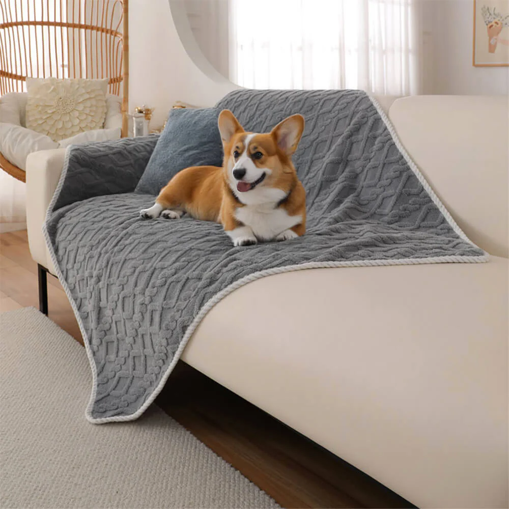 Luxurious Waterproof Soft Warm Polar Fleece Dog Blanket - Holidayae