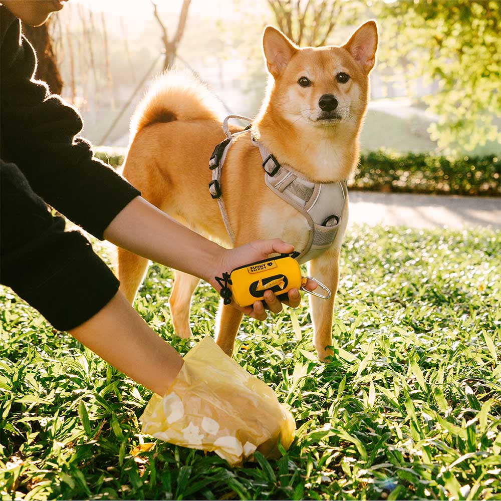 FUNNYFUZZY Waterproof Leash Attachable Poop Bag Dispenser - Flexi Walker - Holidayae