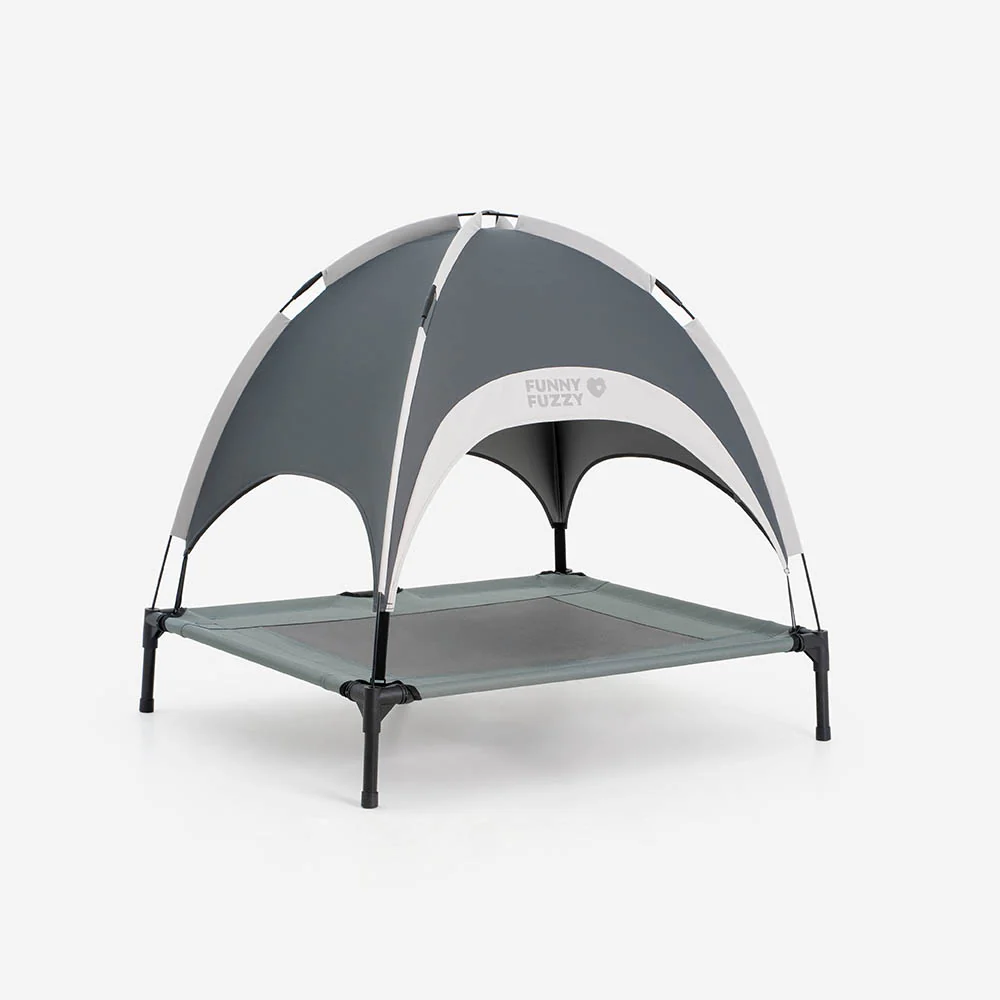 Multi-Functional Breathable Cooling Elevated Dog Bed with Canopy - PawAir - Holidayae