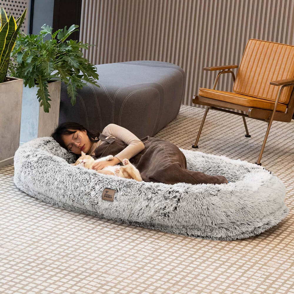 Luxury Super Large Sleep Deeper Oval Bed With Blanket - Holidayae