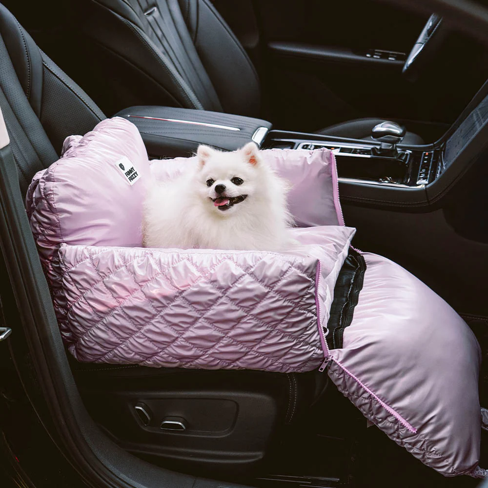 Cloud Luxury Quilted Dog Car Seat Booster Bed - Holidayae