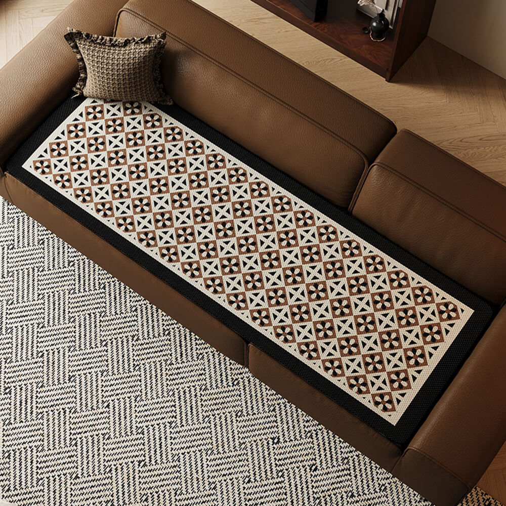 Elegant Bohemian Ice Silk Breathable Couch Cover - Holidayae