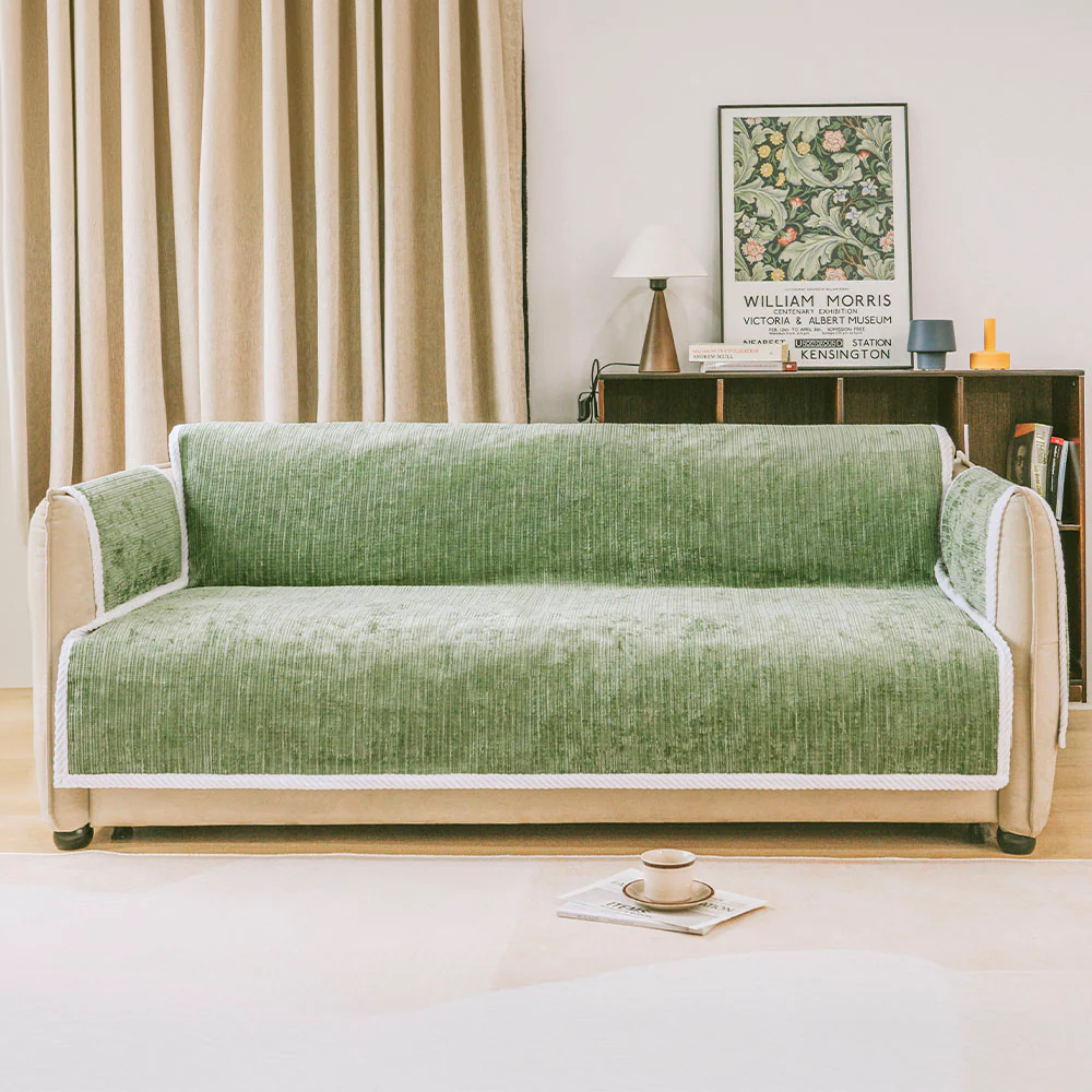 All-Season Anti-Slip Striped Pet Rug Furniture Protector with Armrest Couch Cover - Keep Still - Holidayae