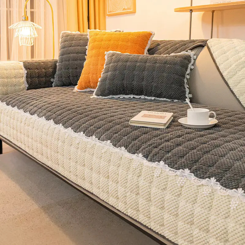 Corduroy Warm Scratch Resistant Sofa Protective Couch Cover - Holidayae