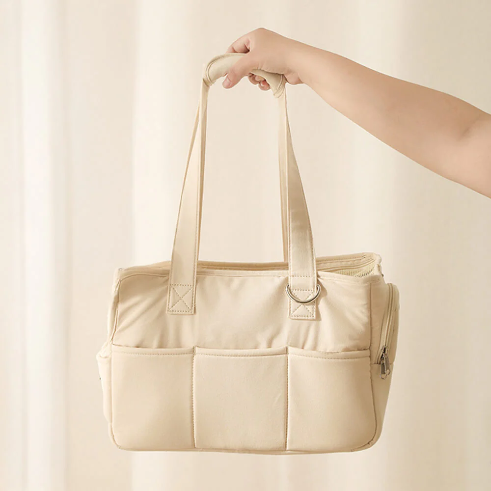 Stylish Plaid Travel-Friendly Dog & Cat Carrier Bag - Holidayae