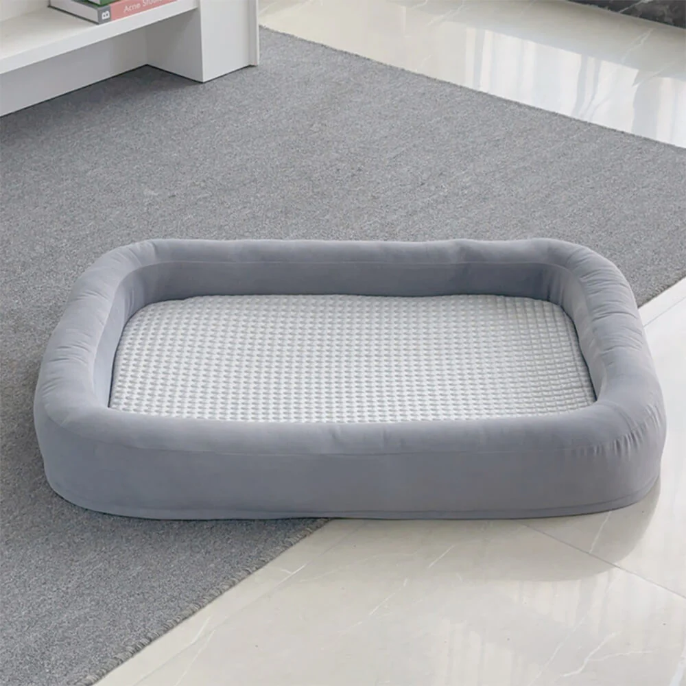 Soft Cooling Reversible Washable All-Season Oval Dog Bed - Holidayae