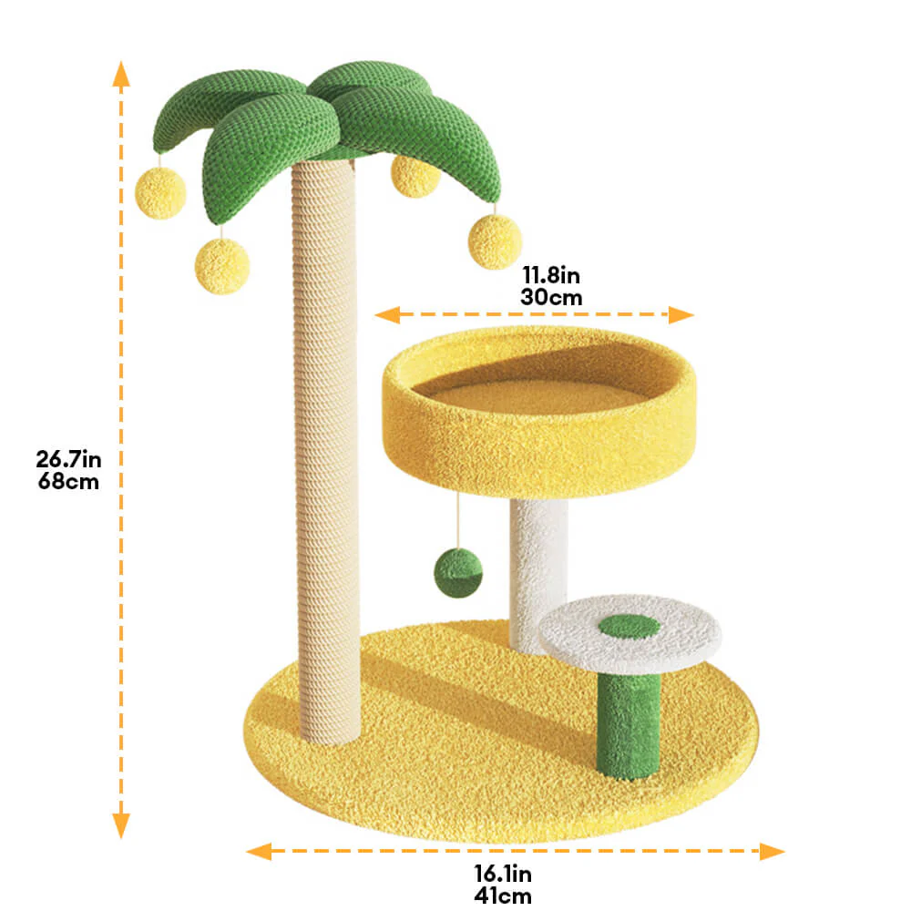 Tropical Coconut Tree Cat Climbing Frame - Holidayae