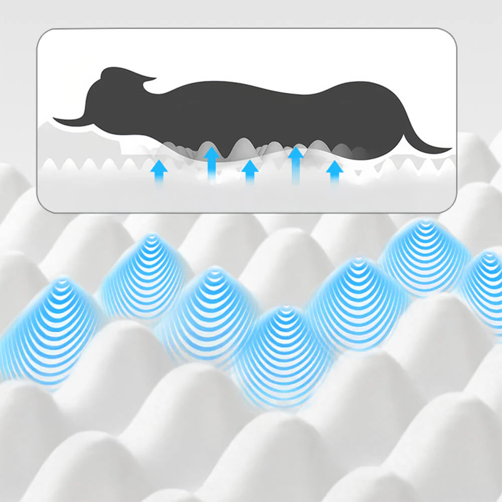 Orthopedic Scratch-Resistant Waterproof Tech Fabric Dog Bed - Holidayae