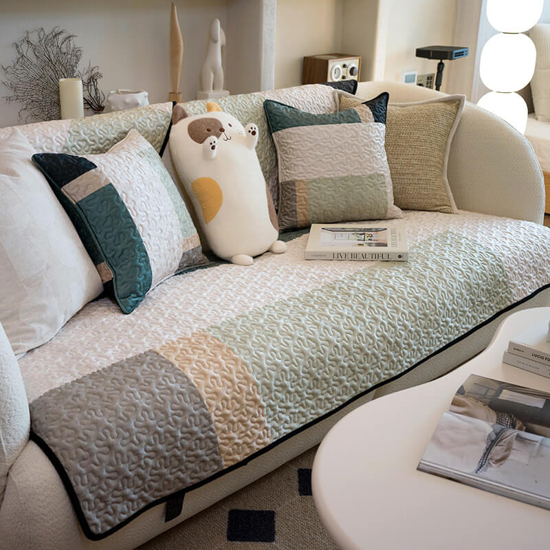 Light Luxury Cotton Sofa Cover Anti-Scratch Furniture Protective Couch Cover - Holidayae