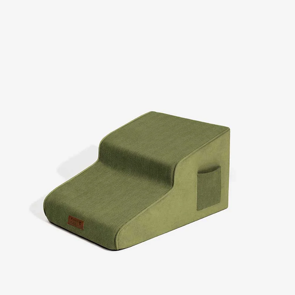 Chenille Extra Wide Non-Slip Removable Sponge Pet Stairs - SafeRamp - Holidayae