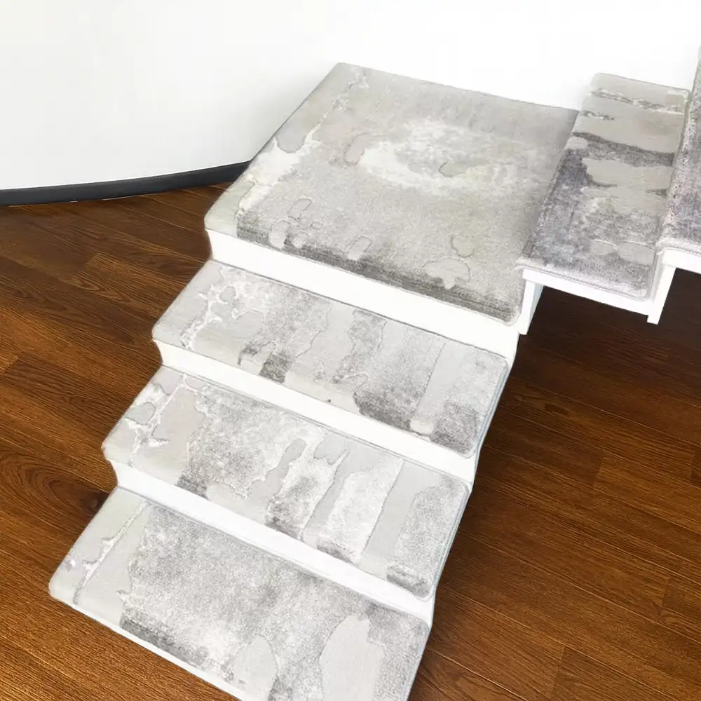 Marble Tufted Thick and Soft Bullnose Non Slip Stair Treads - Holidayae